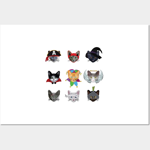 A Purrfectly Spooky Pattern Wall Art by aecdesign